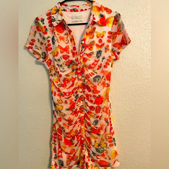 Urban Outfitters Dress. Butterflies and lady bugs print, size Medium. 90s - Picture 2 of 6